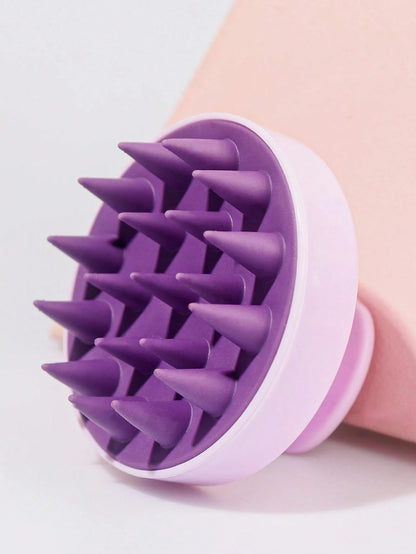1PC Silicone Scalp Massager Hair Washing Brush, Wet & Dry Soft Silicone Comb Teeth For Scalp Care,Hair Cleansing Bath Brush