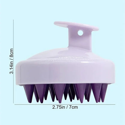 1PC Silicone Scalp Massager Hair Washing Brush, Wet & Dry Soft Silicone Comb Teeth For Scalp Care,Hair Cleansing Bath Brush