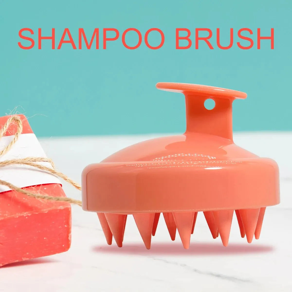 1PC Silicone Scalp Massager Hair Washing Brush, Wet & Dry Soft Silicone Comb Teeth For Scalp Care,Hair Cleansing Bath Brush