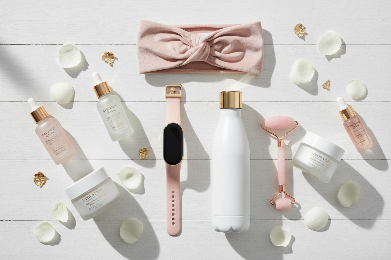 create a image for womens accessories and skin care