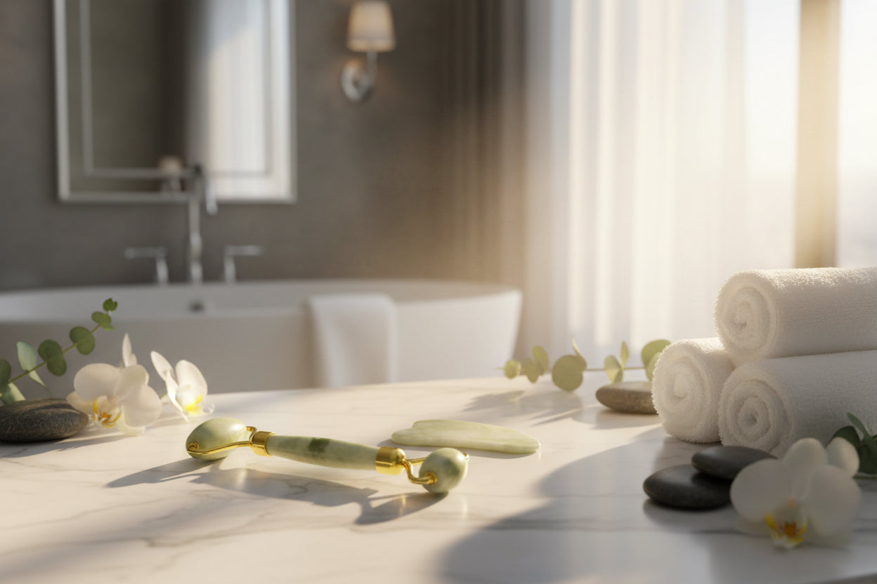 Jade Face Roller and Gua Sha